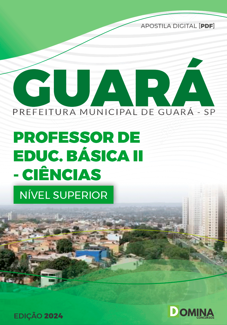 Apostila Guará SP 2024 Professor De Ciências