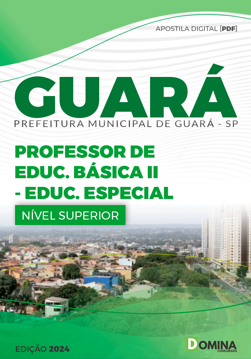 Apostila Guará SP 2024 Professor De Educação Especial