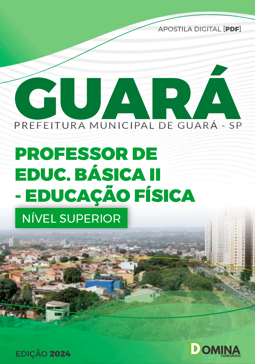 Apostila Guará SP 2024 Professor De Educação Física