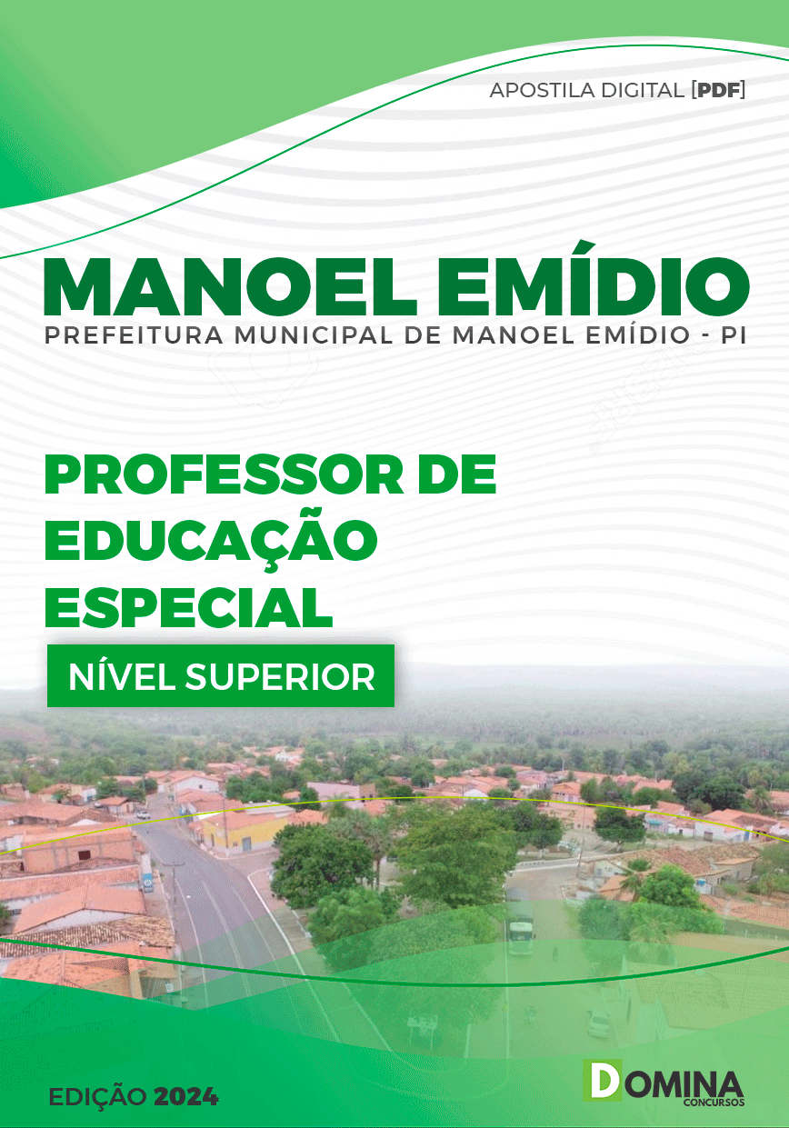 Apostila Manoel Emídio PI 2024 Professor De Educação Especial