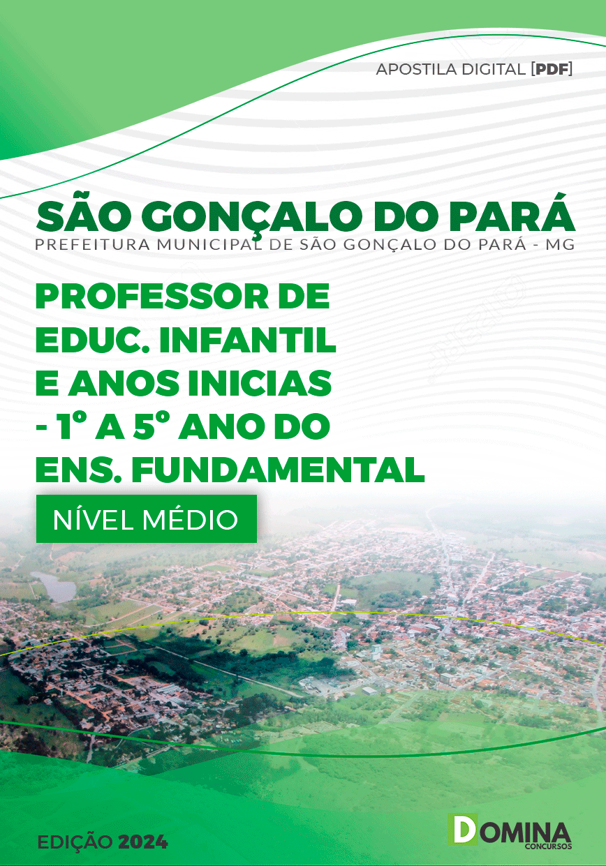 Apostila Pref São Gonçalo Pará MG 2024 Professor Educaç Infantil