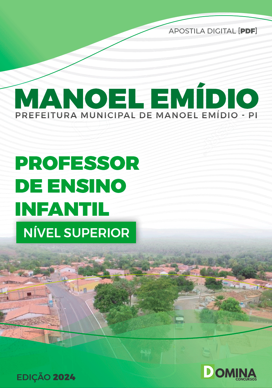 Apostila Manoel Emídio PI 2024 Professor De Ensino Infantil