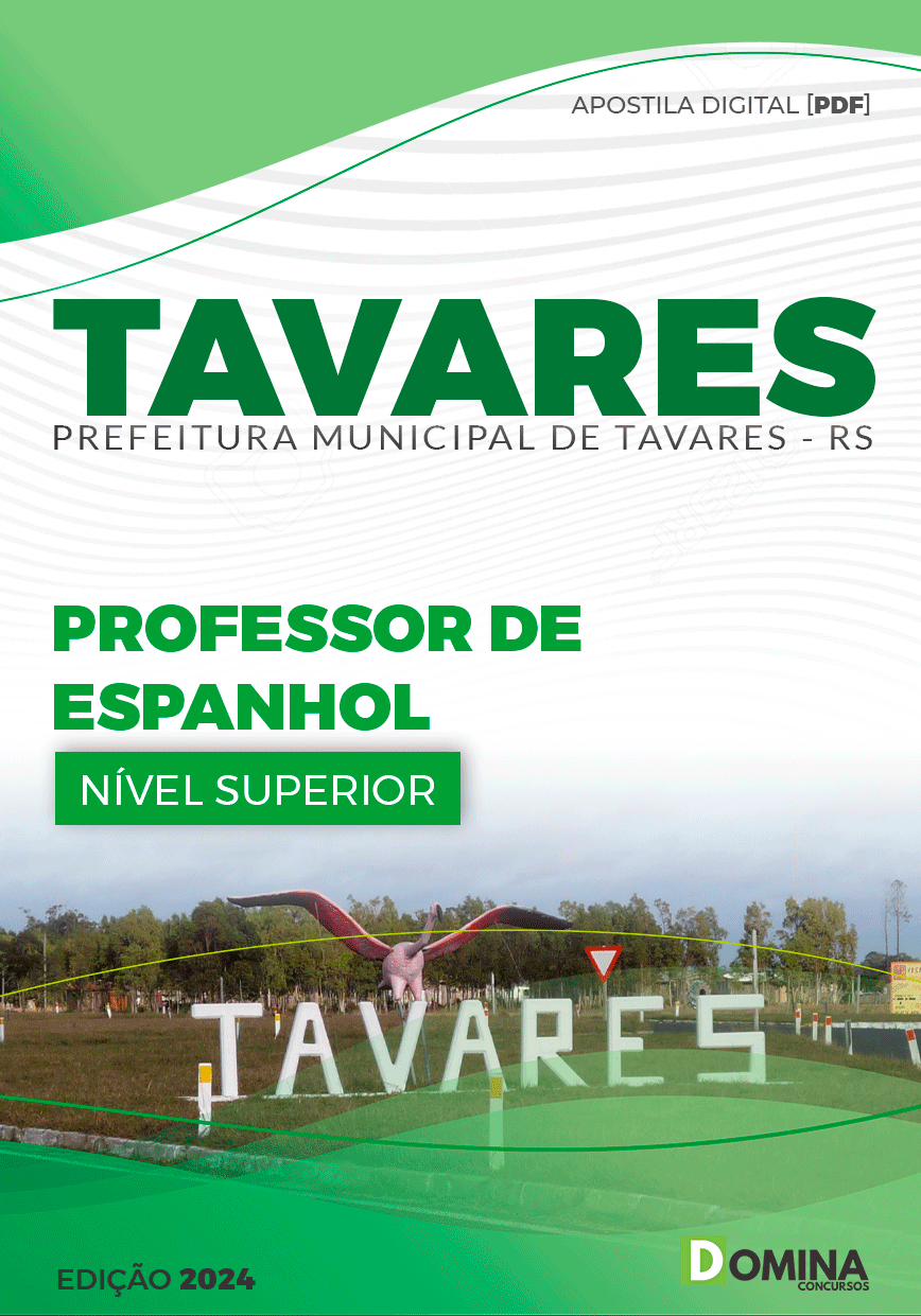 Apostila Prefeitura Tavares RS 2024 Professor De Espanhol