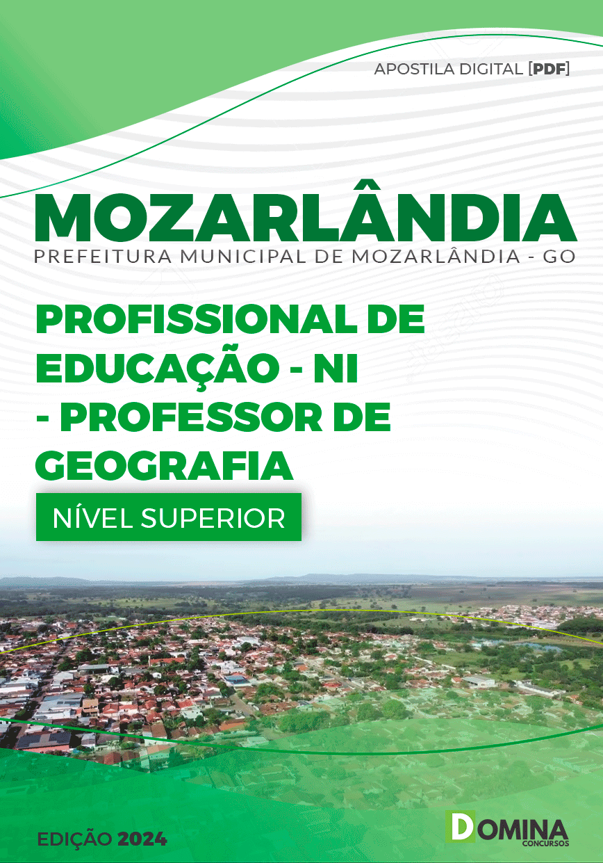 Apostila Professor de Geografia Mozarlândia GO 2024