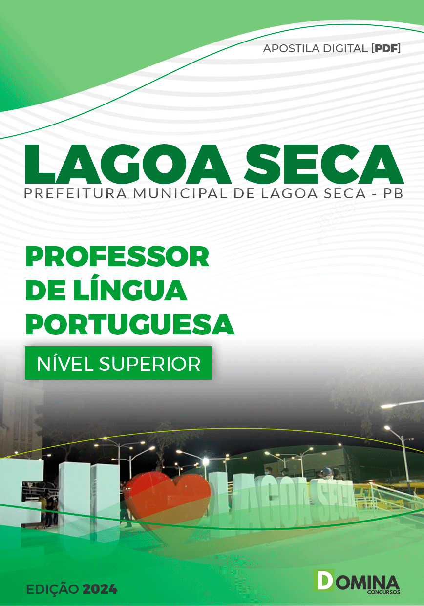 Apostila Lagoa Seca PB 2024 Professor de Língua Portuguesa