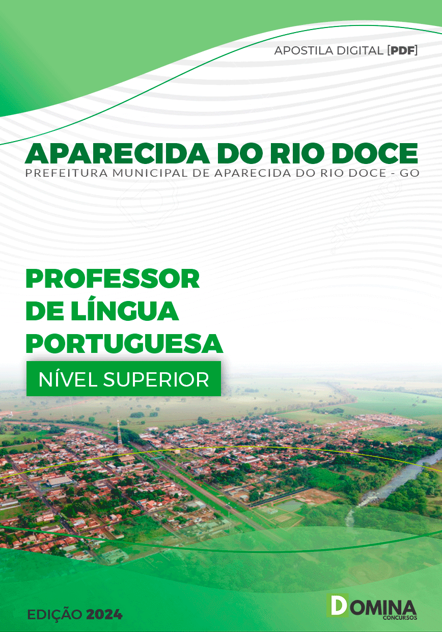 Apostila Prefeitura Aparecida do Rio Doce GO 2024 Professor De Língua Portuguesa