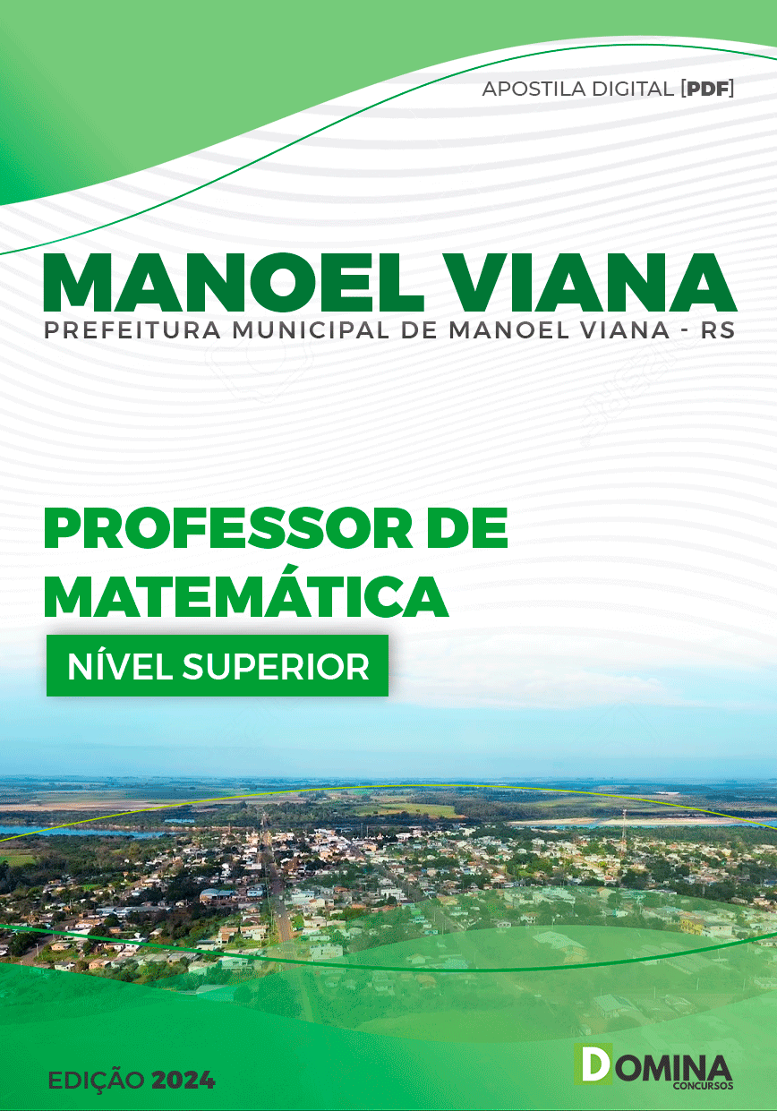 Apostila Professor de Matemática Manoel Viana RS 2024