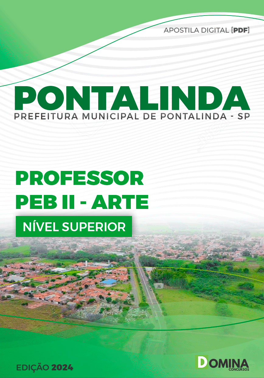 Apostila Professor de Artes Pontalinda SP 2024