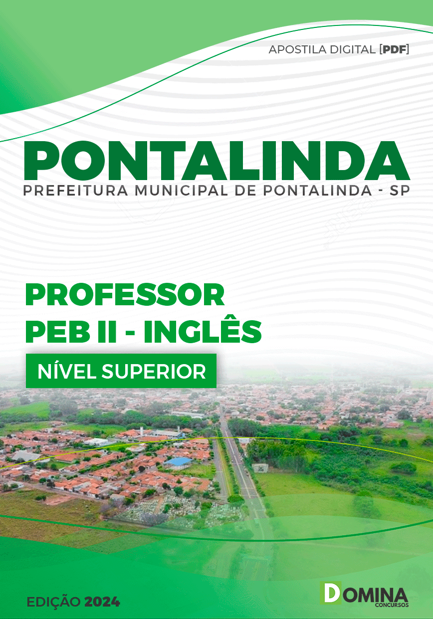 Apostila Professor de Inglês Pontalinda SP 2024