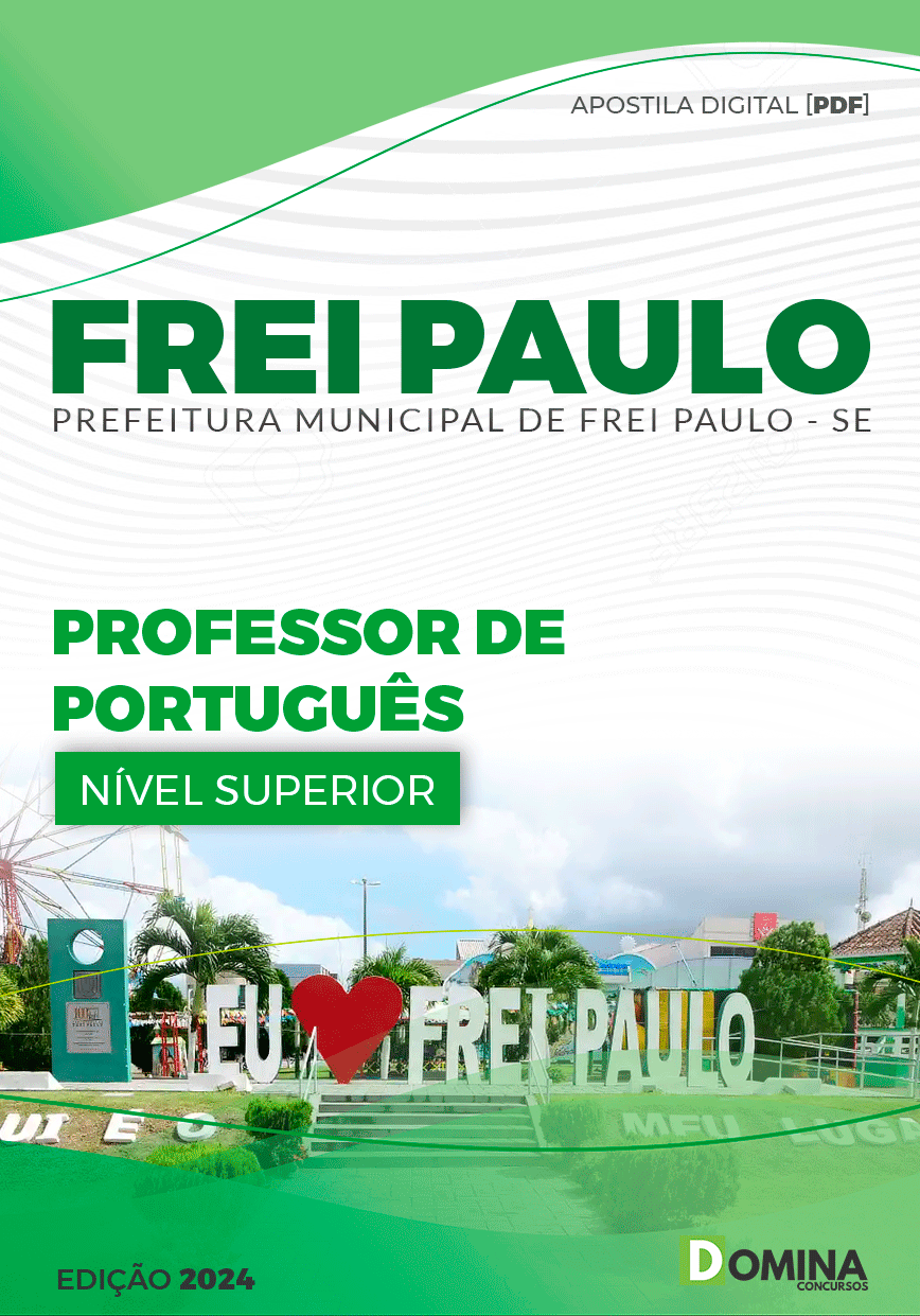 Apostila Prefeitura Frei Paulo SE 2024 Professor De Língua Portuguesa