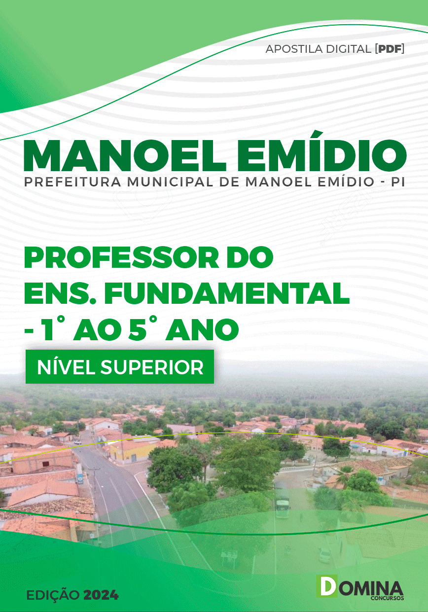 Apostila Manoel Emídio PI 2024 Professor Do Ensino Fundamental