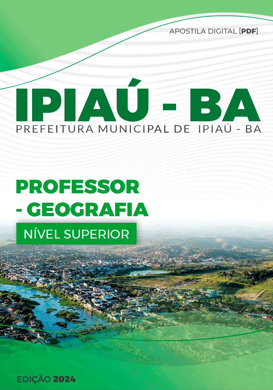 Apostila Ipiaú BA 2024 Professor de Geografia