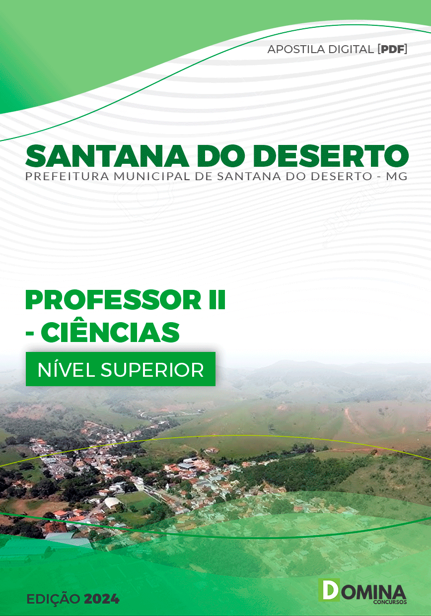 Apostila Santana Do Deserto MG 2024 Professor II Ciências