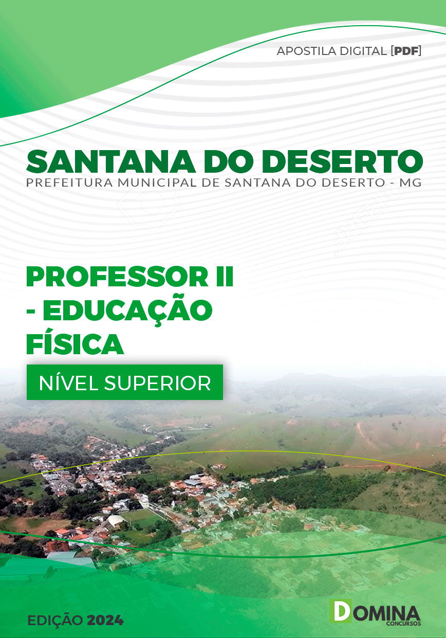 Apostila Santana Do Deserto MG 2024 Professor II Ed Física