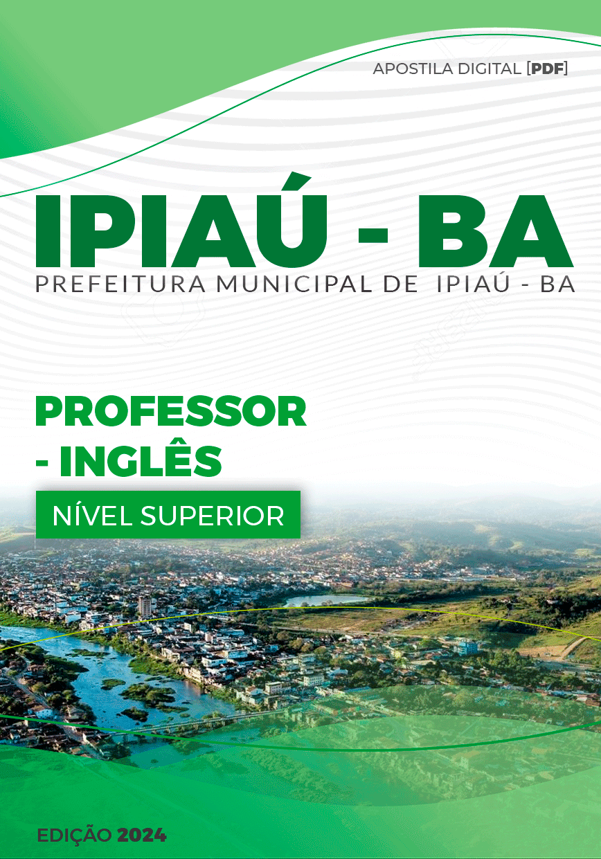 Apostila Ipiaú BA 2024 Professor de Língua Inglesa