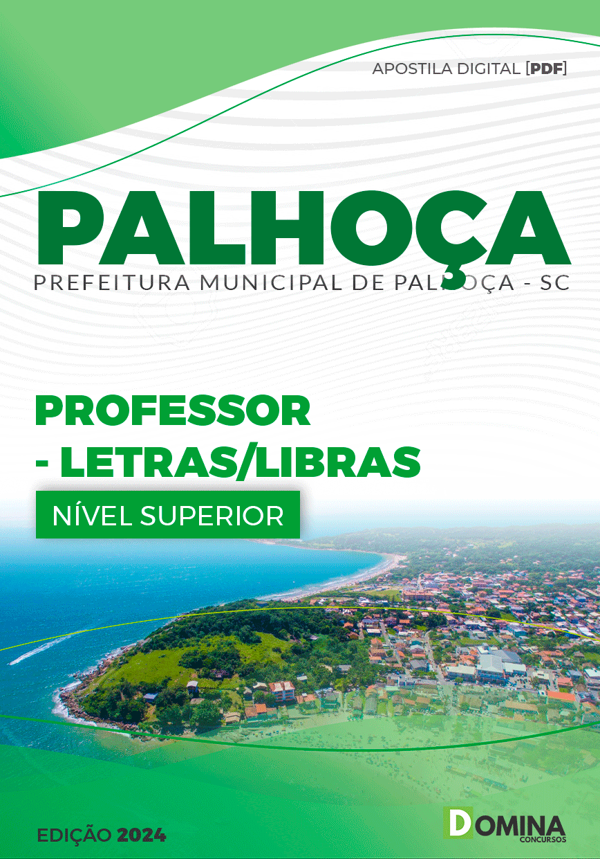 Apostila Prefeitura Palhoça SC 2024 Professor Letras Libras