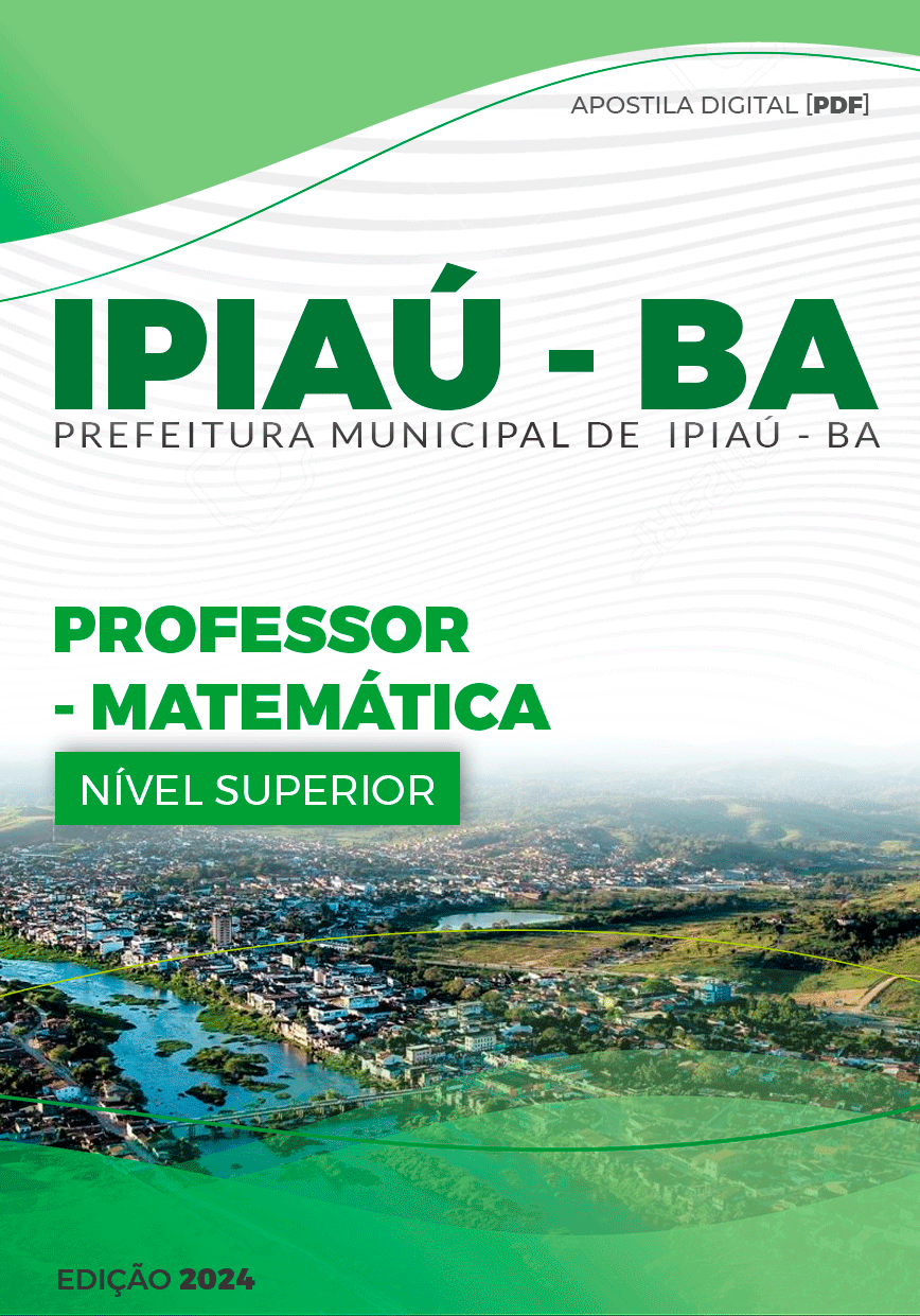 Apostila Ipiaú BA 2024 Professor de Matemática