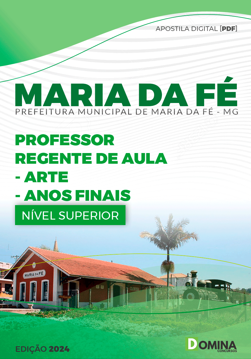 Apostila Prefeitura Maria da Fé MG 2024 Professor Regente Arte Anos Finais