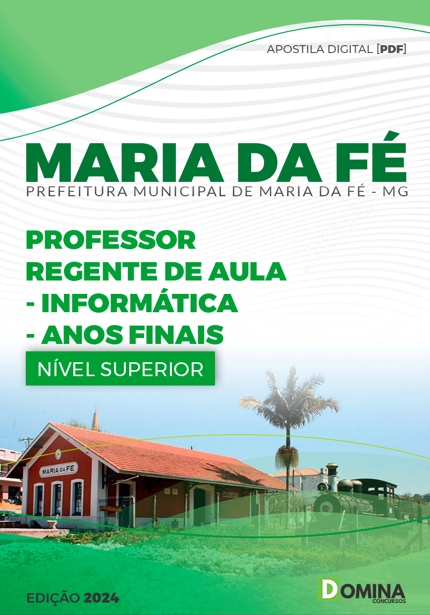 Apostila Prefeitura Maria da Fé MG 2024 Professor Informática Anos Finais