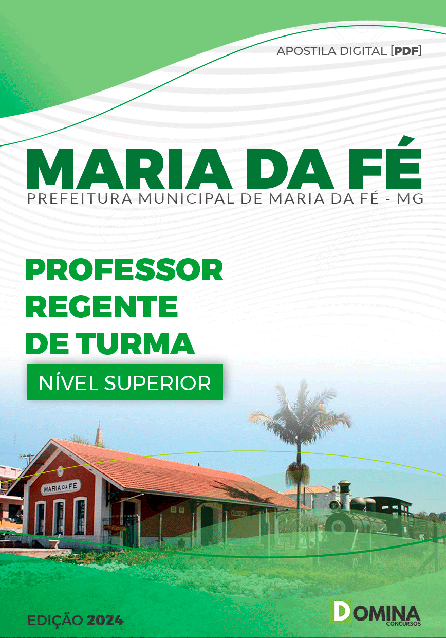 Apostila Prefeitura Maria da Fé MG 2024 Professor Regente Turma