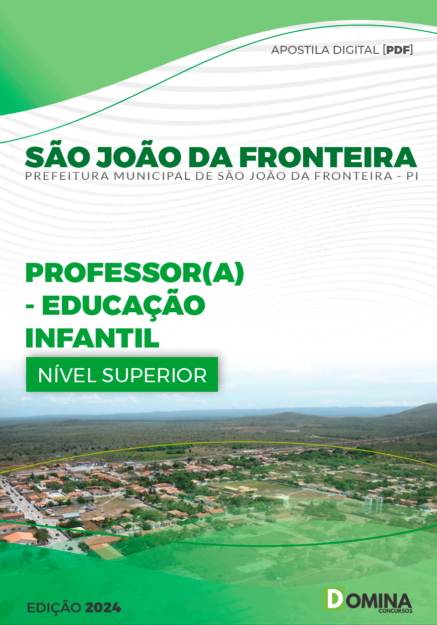 Apostila Professor de Educação Infantil São João Fronteira PI 2024