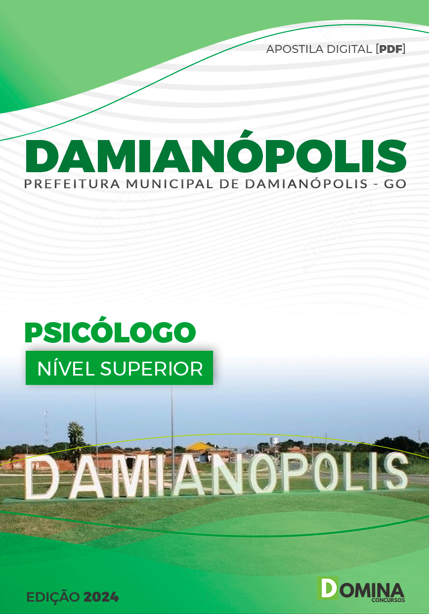 Apostila Prefeitura Damianópolis GO 2024 Psicólogo