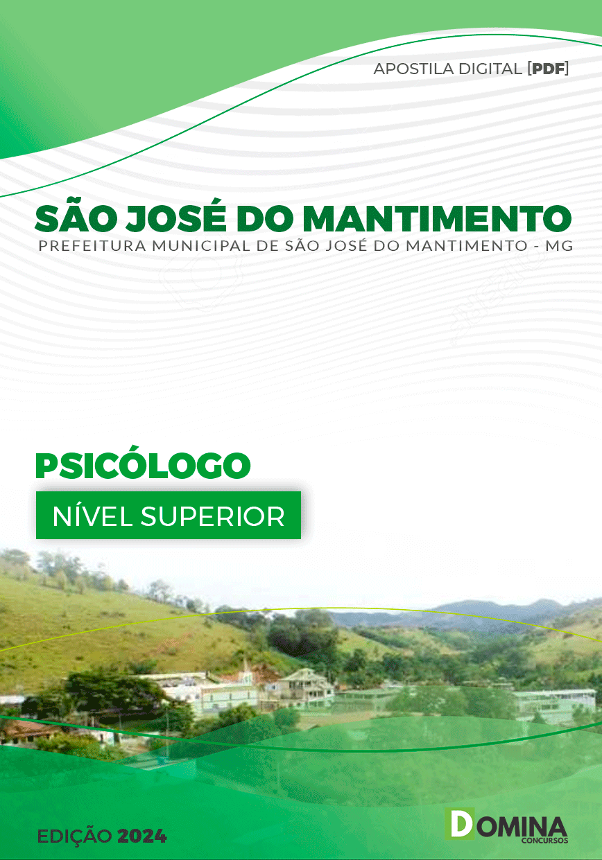 Apostila São José do Mantimento MG 2024 Psicólogo