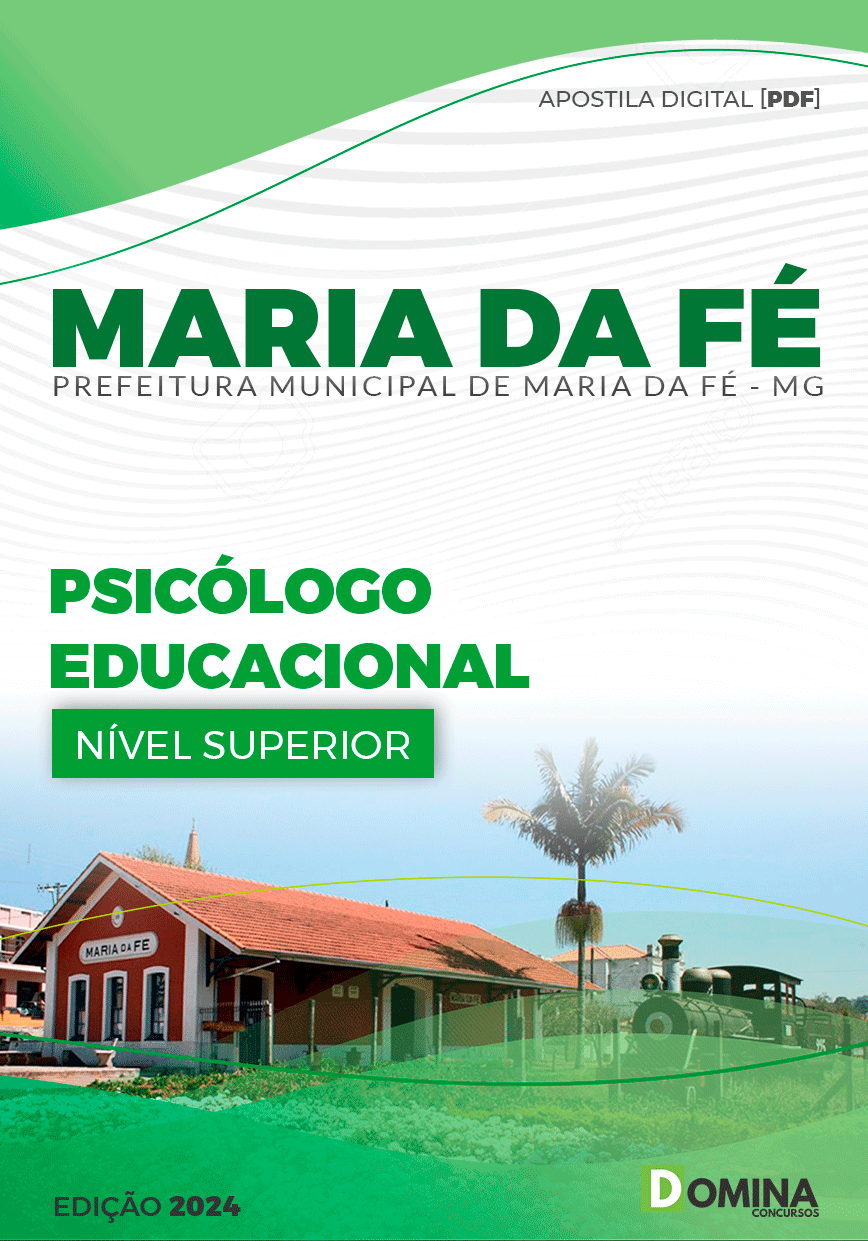 Apostila Prefeitura Maria da Fé MG 2024 Psicólogo Educacional