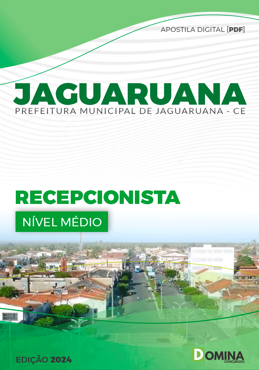 Apostila Recepcionista Jaguaruana CE 2024