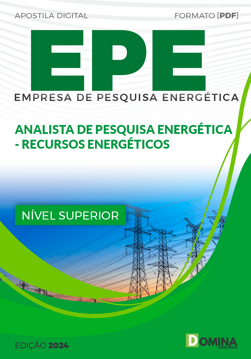 Apostila EPE 2024 Analista de Pesquisa Recursos Energéticos