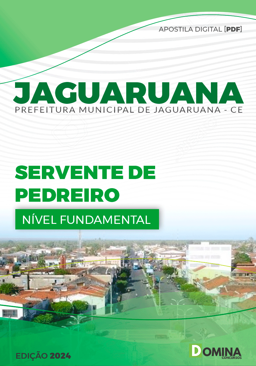 Apostila Servente de Pedreiro Jaguaruana CE 2024