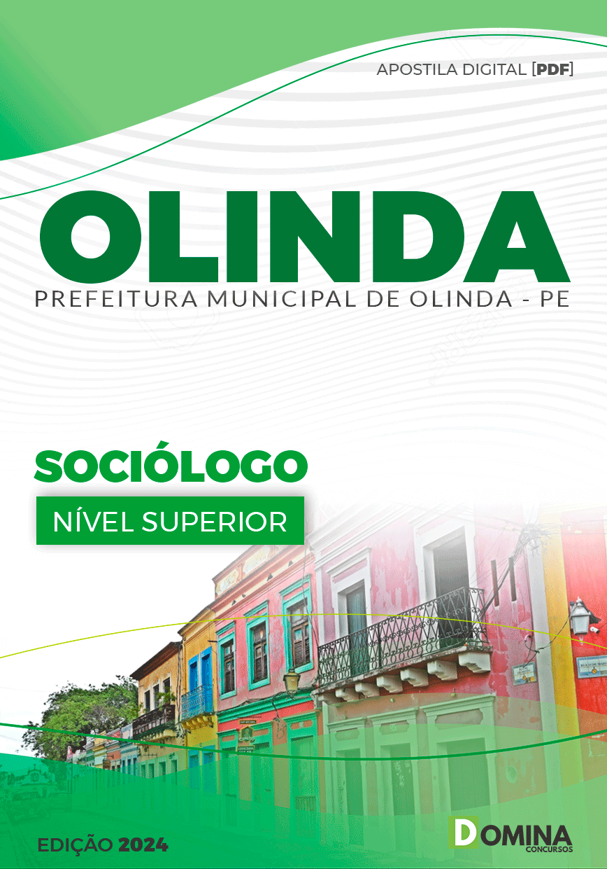 Apostila Olinda PE 2024 Sociólogo