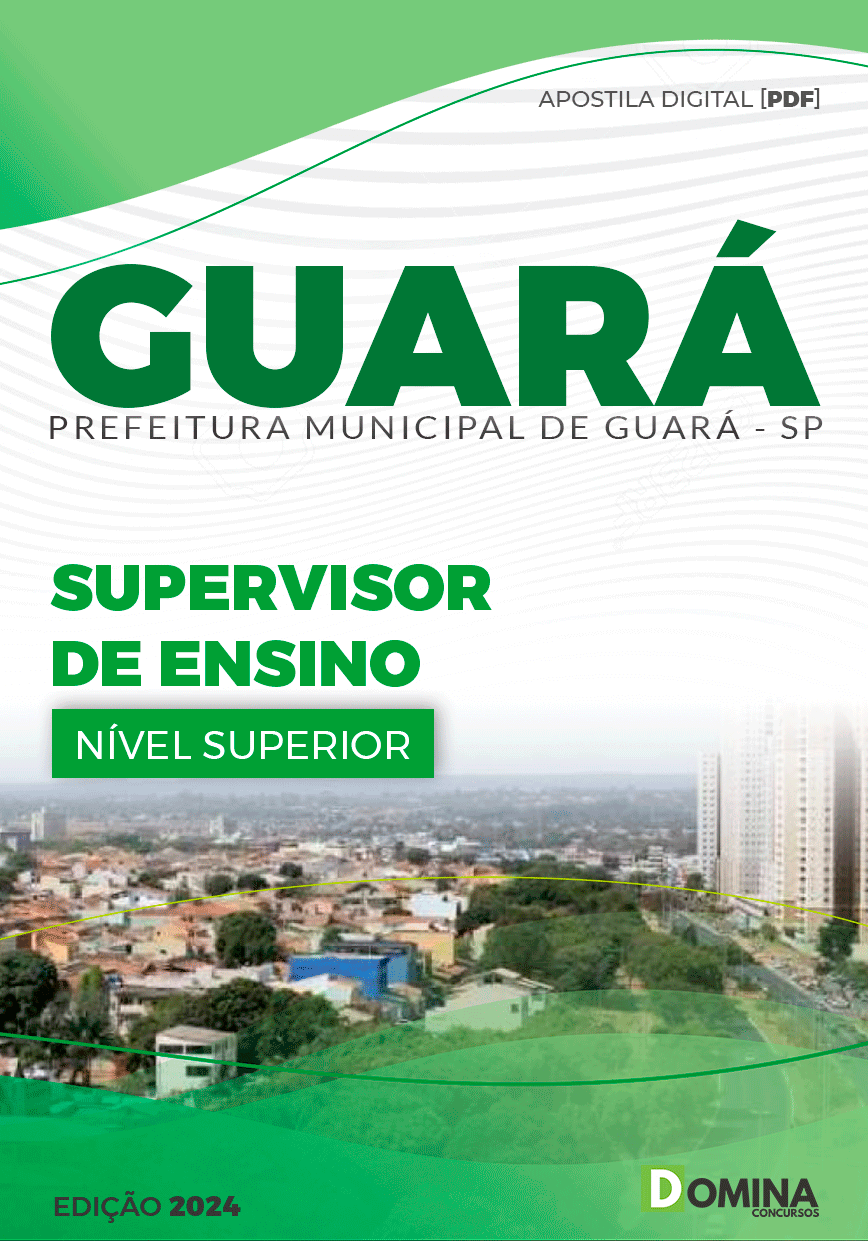 Apostila Guará SP 2024 Supervisor De Ensino