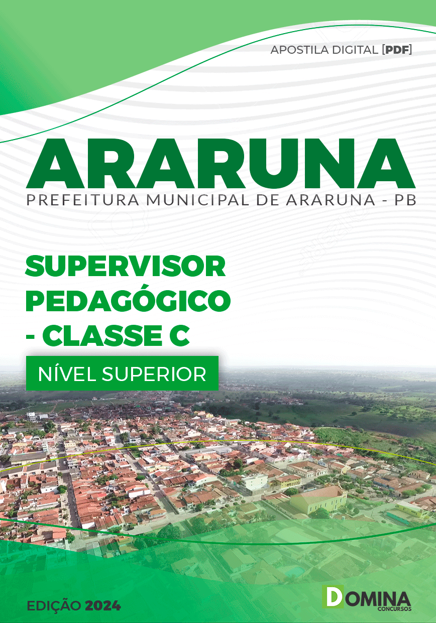 Apostila Supervisor Pedagógico Araruna PB 2024
