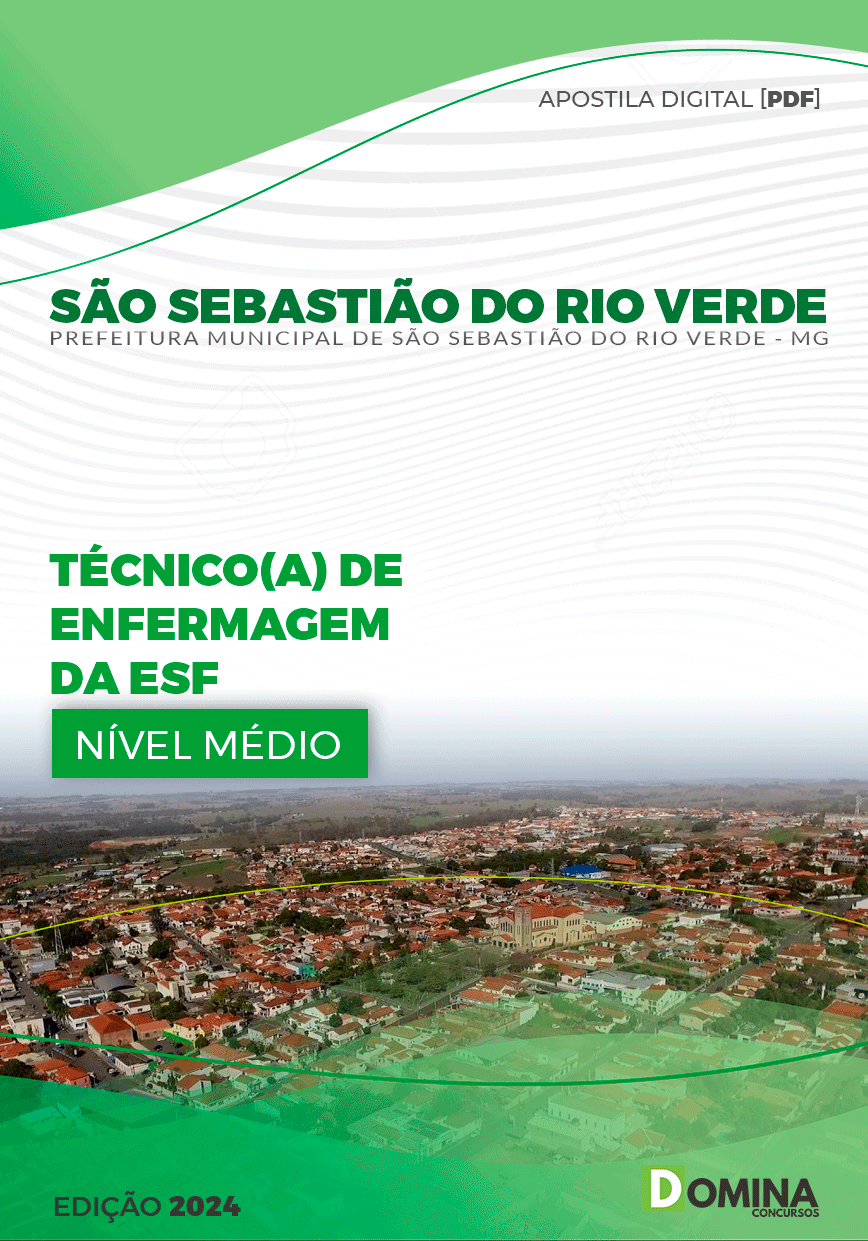 Apostila São Sebastião do Rio Verde MG 2024 Técnico De Enfermagem ESF