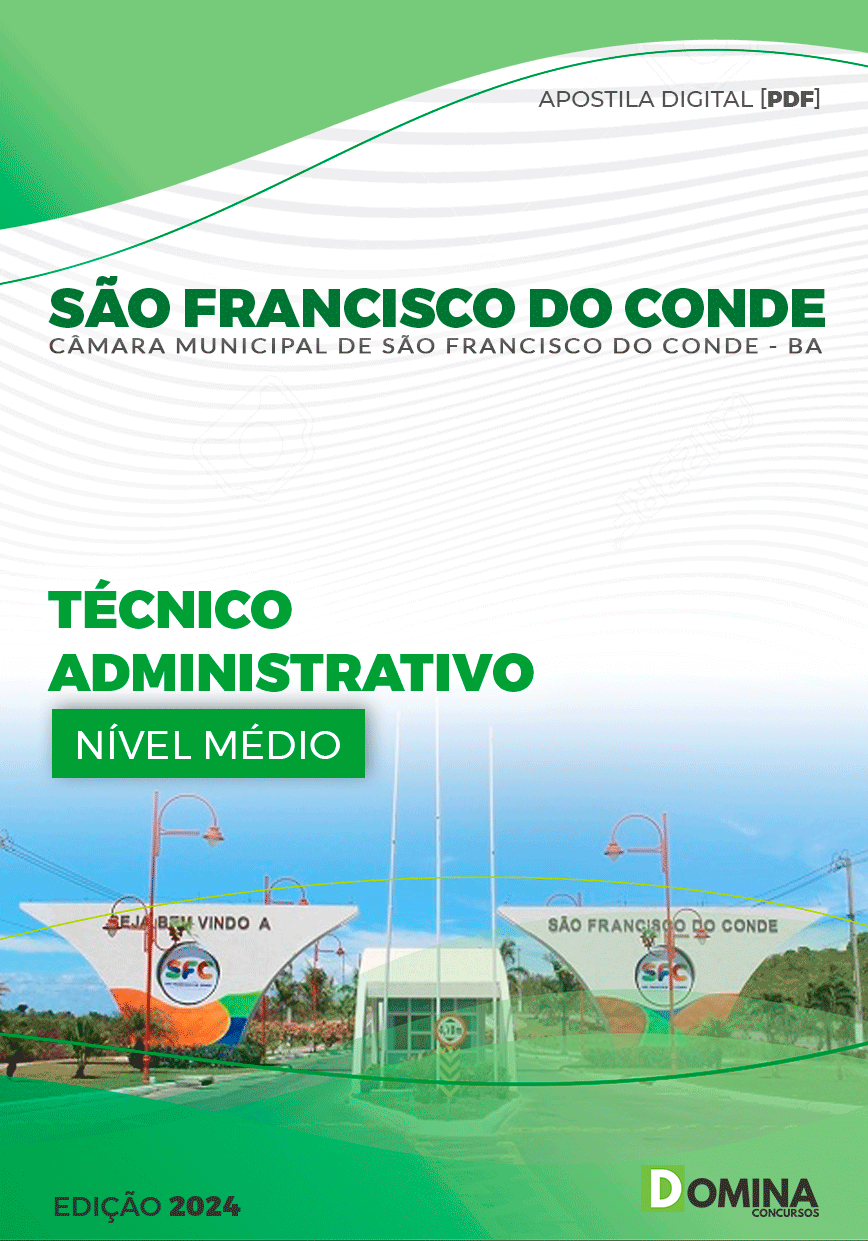 Apostila Câmara São Francisco do Conde BA 2024 Técnico Administrativo