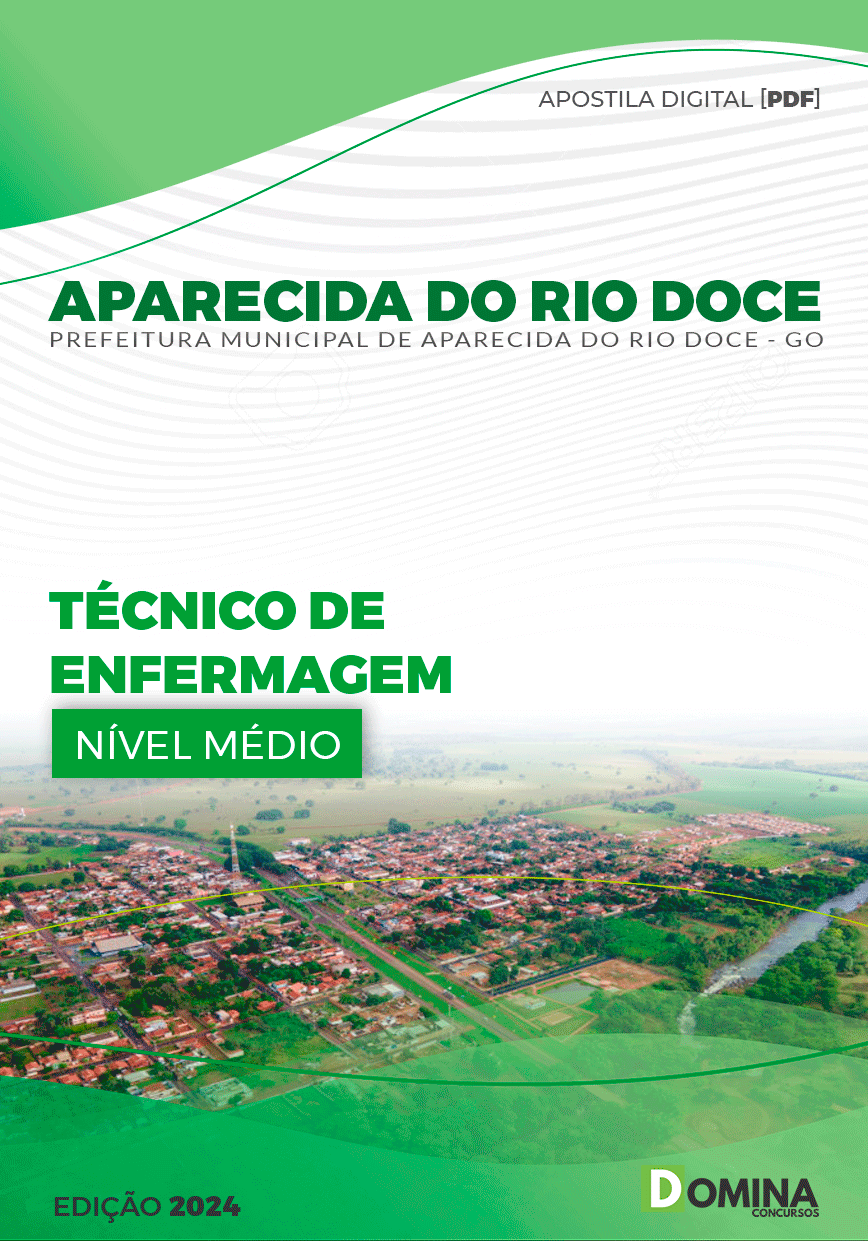 Apostila Aparecida do Rio Doce GO 2024 Técnico De Enfermagem
