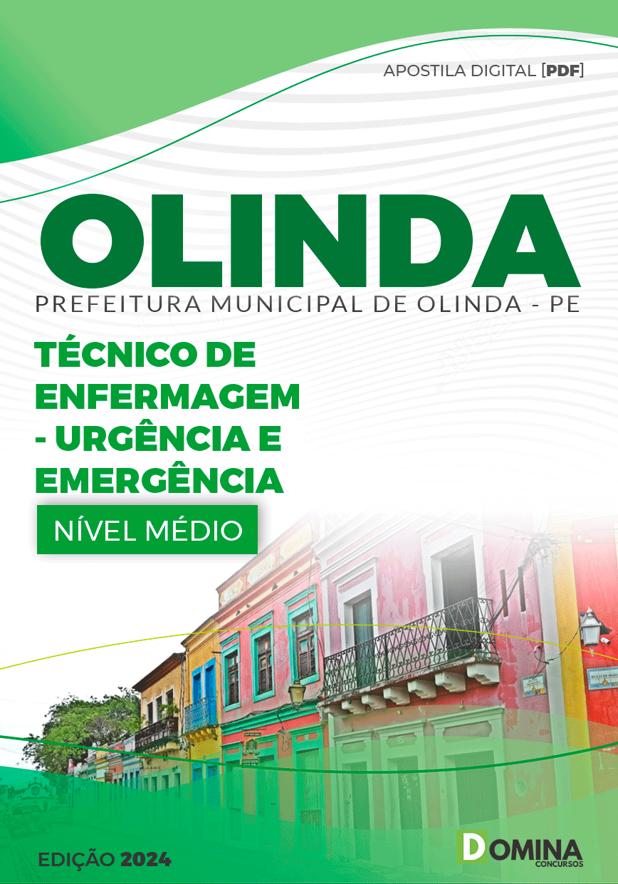 Apostila Olinda PE 2024 Téc Enfermagem Urgência Emergência