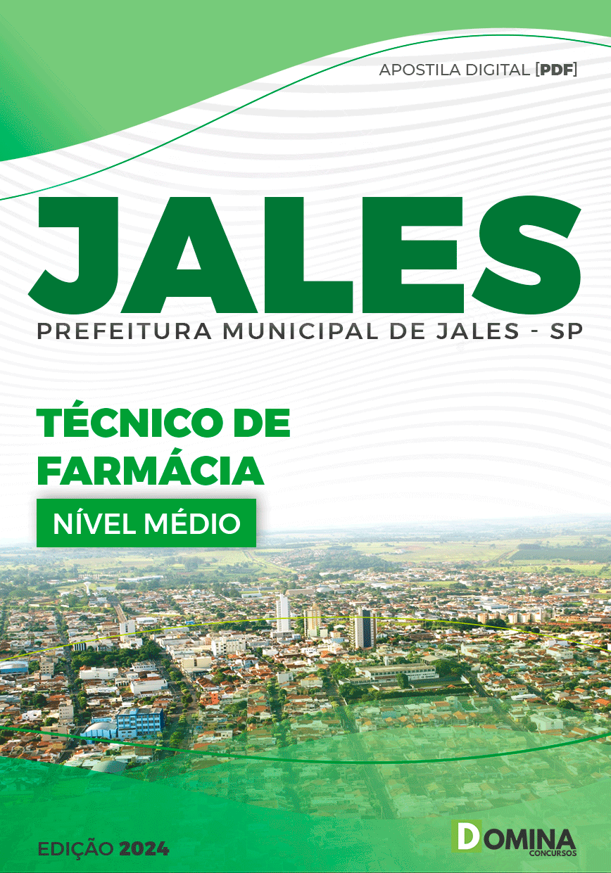 Apostila Jales SP 2024 Técnico De Farmácia