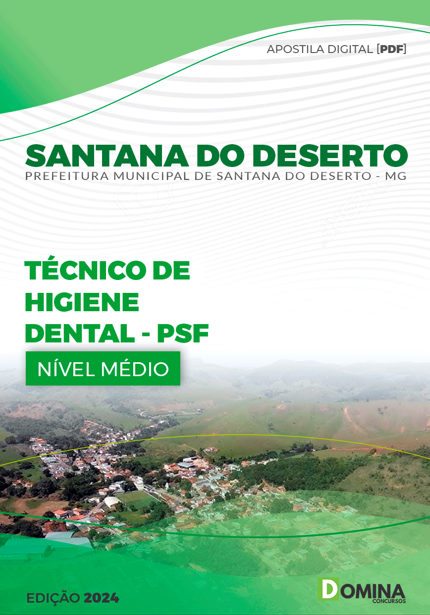 Apostila Santana Do Deserto MG 2024 Téc Higiene Dental PSF