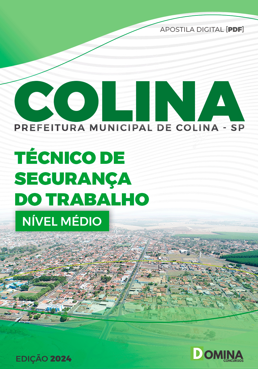 Apostila Prefeitura Colina SP 2024 Técnico De Segurança Do Trabalho