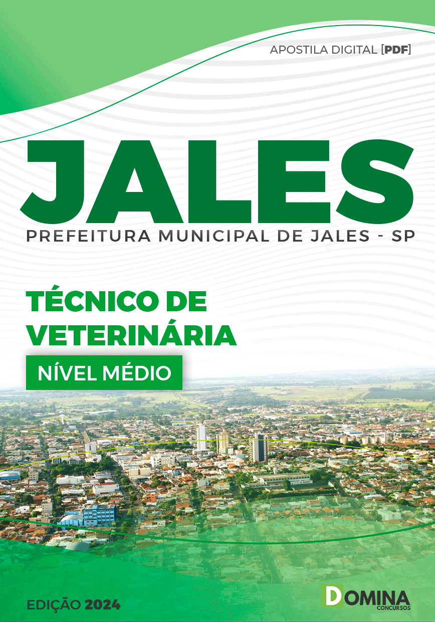 Apostila Jales SP 2024 Técnico De Veterinária