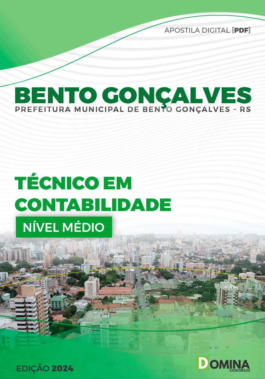 Apostila Prefeitura Bento Gonçalves RS 2024 Técnico Em Contabilidade