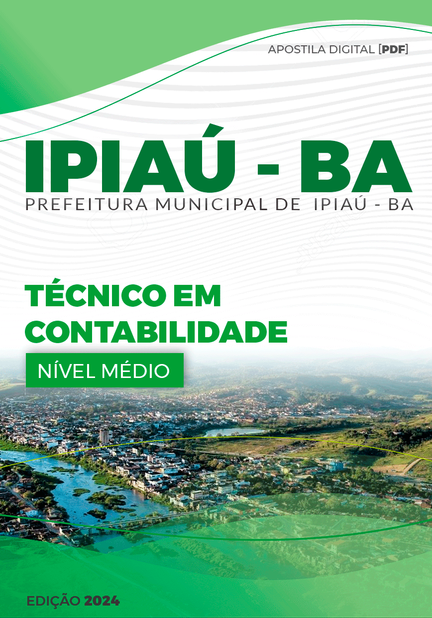 Apostila Ipiaú BA 2024 Técnico De Contabilidade