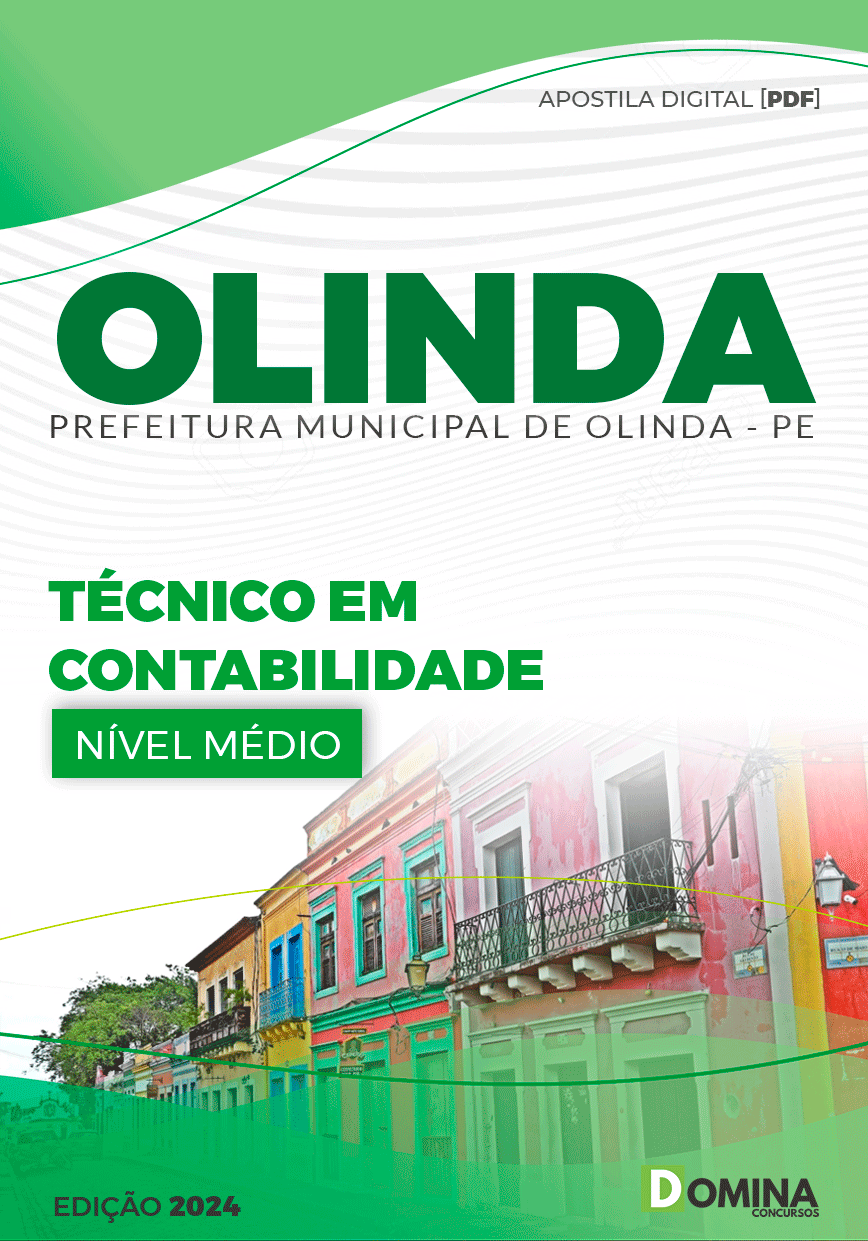 Apostila Olinda PE 2024 Técnico Em Contabilidade