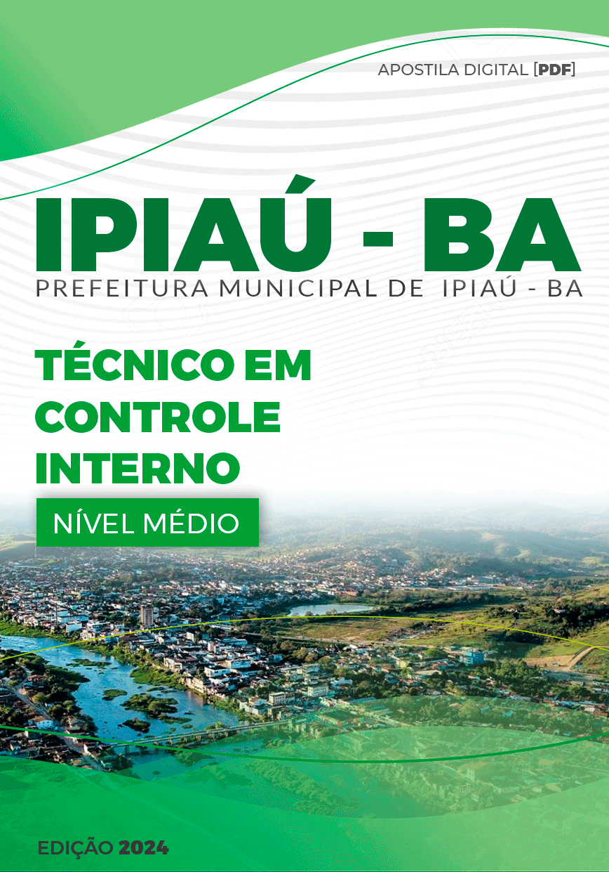 Apostila Ipiaú BA 2024 Técnico De Controle Interno