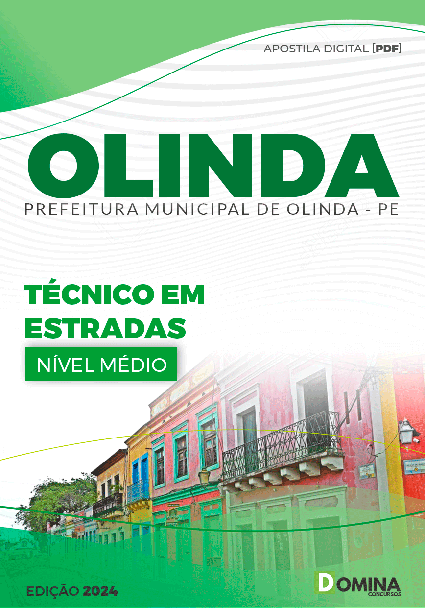 Apostila Olinda PE 2024 Técnico Em Estradas