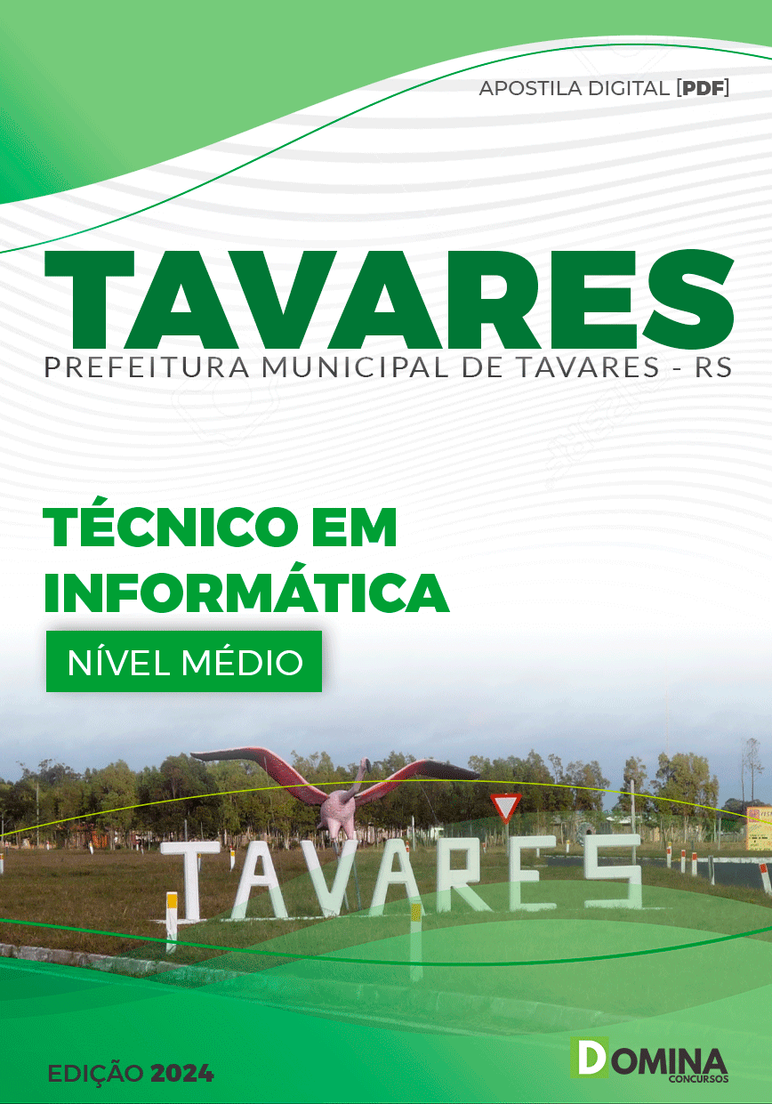 Apostila Prefeitura Tavares RS 2024 Técnico Em Informática