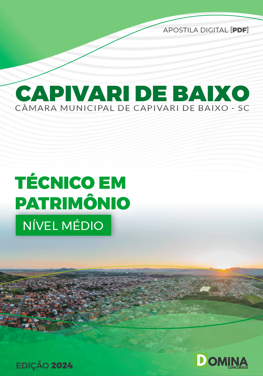 Apostila Técnico em Patrimônio Câmara Capivari Baixo SC 2024