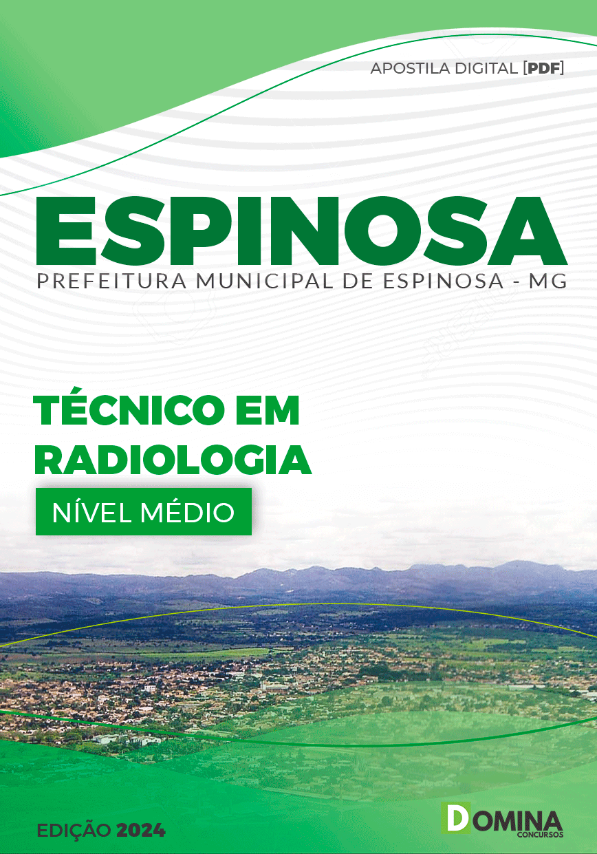 Apostila Prefeitura Espinosa MG 2024 Técnico em Radiologia